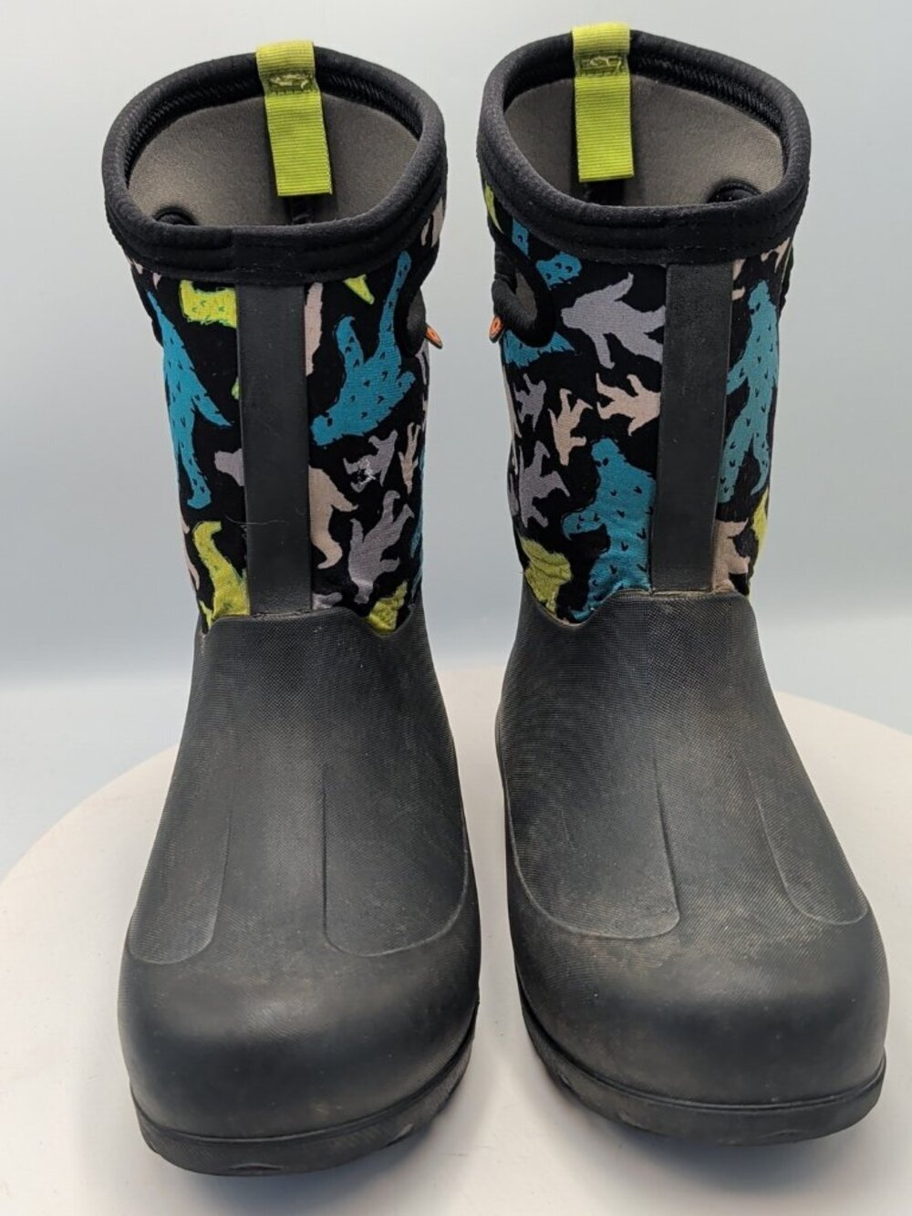 Bogs Kids Classic Insulated Waterproof Boots Bigfoot Yellow Green Youth Us 2 - Picture 2 of 11